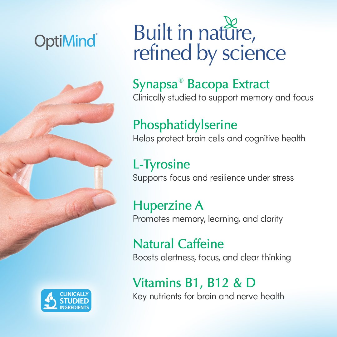 OptiMind® ingredients — built in nature, refined by science